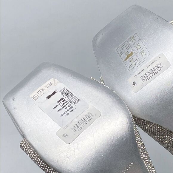 SIMKHAI Asia 90MM Crystal-Embellished Leather Mules size 41 - Picture 15 of 16